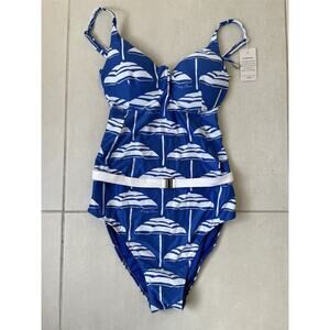 Kenny Flowers Swim One Piece Swimsuit Belted Fontellina Print